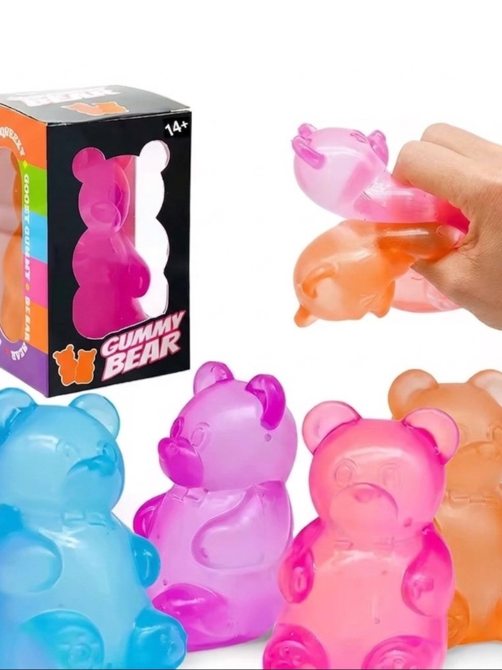 NWT Marble Swirl Sugar Squish Gummy Bear
